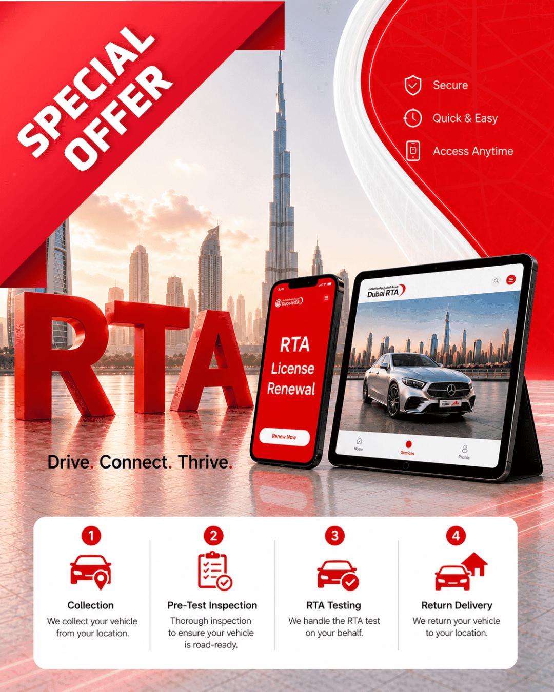 Complete RTA Renewal Package – Starting From AED 599