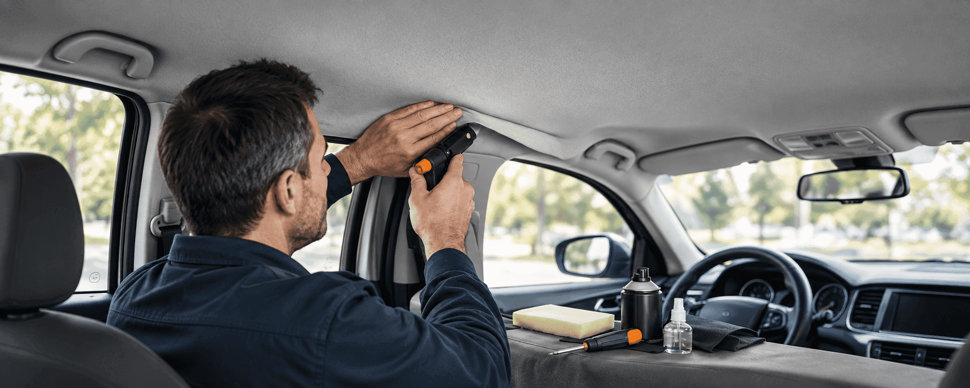 Professional Car Roof Lining Replacement — GT Auto Centre Dubai